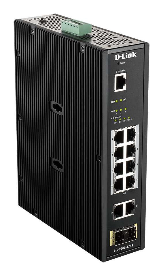 8 Ports PoE Gigabit + 2 Ports SFP - Manageable  