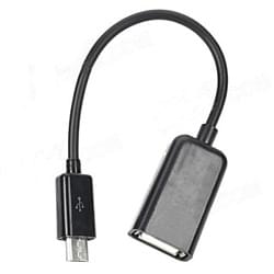 Cable Micro USB vers USB A Femelle pour Tablette #