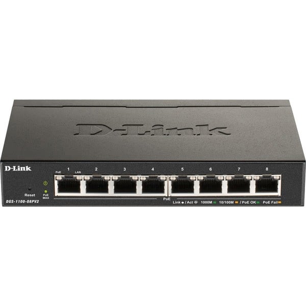 8 Ports PoE+ Gigabit - DGS-1100-08PV2 