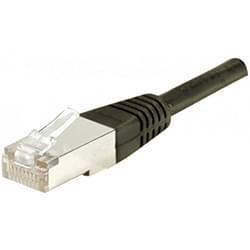 Patch RJ45 cat6 FTP 15cm Noir #