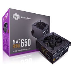 ATX 650W 80+ Bronze -  MWE V2 - MPE-6501-ACABW-BEU