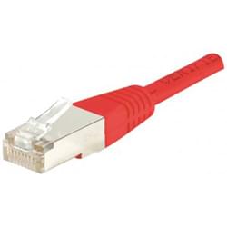 Patch RJ45 cat5E FTP 15cm rouge