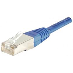 Patch RJ45 cat5E FTP 15cm bleu