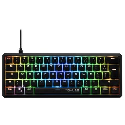 Keyz Thallium - Noir/RGB/Filaire/Switch Rouge/60%