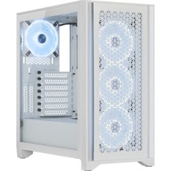 iCUE 4000D Airflow RGB TG Blanc - MT/Sans Alim/ATX