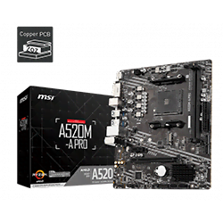 A520M-A PRO - A520/AM4/mATX-Seconde Vie-Parfait Etat