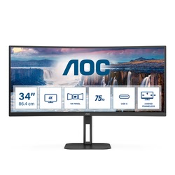 CU34V5C/BK 34" WQHD/CURVE/100Hz/VA/1ms/FreeSync