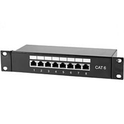 Panneau de Brassage Cat.6 FTP 8 ports 10" 1U