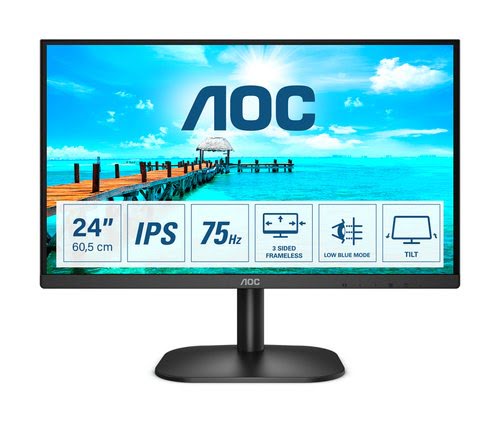 AOC Écran PC E2270SWHN 54,6 cm (21,5 pouces) (VGA, HDMI, dalle TN, 1920 x  1080, temps de réponse de 5 ms, 60 Hz) noir : : Informatique