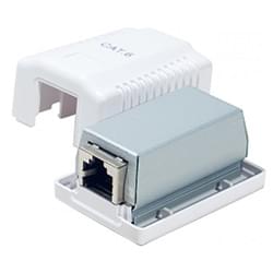 Boitier Mural CAT6 - 1 RJ45 blindé